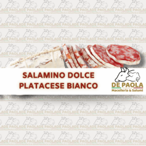 Salamino Dolce Platacese Bianco - Macelleria De Paola
